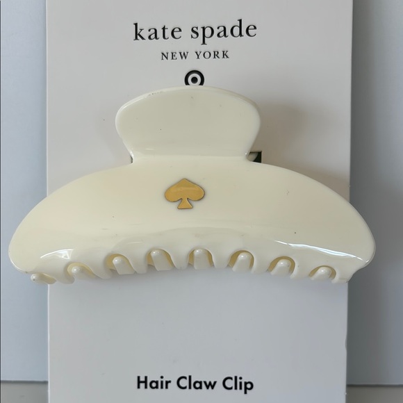 Kate Spade ♠️ X Target Limited Edition Cream Hair Claw Clip - Picture 2 of 3